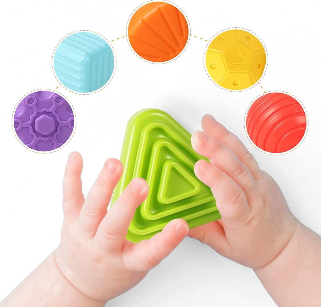 Cubo Sensorial Con Figuras Geometricas