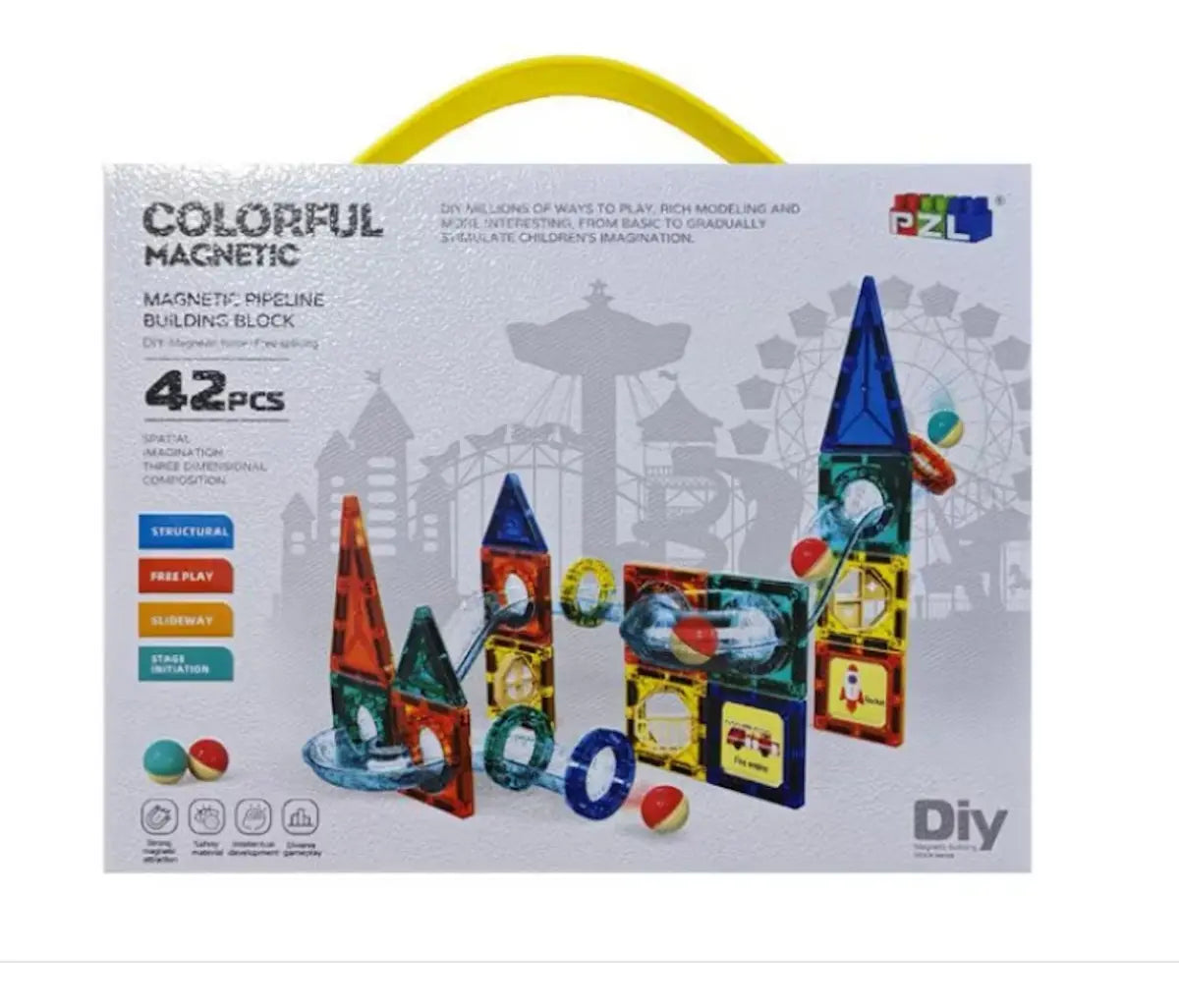 Juguete Magnetico Magnetic Diy Blocks 42