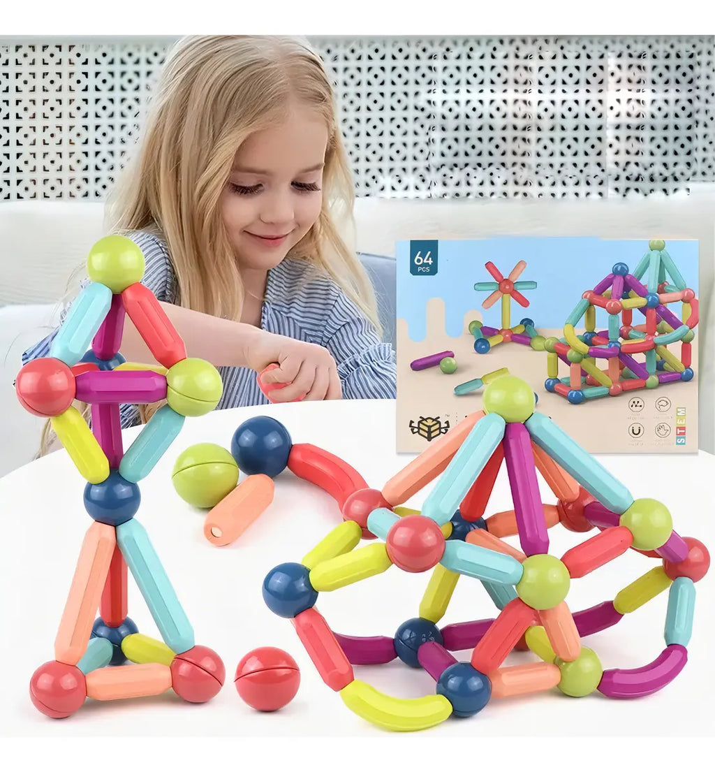 Juego Bloques Construccion Magneticos