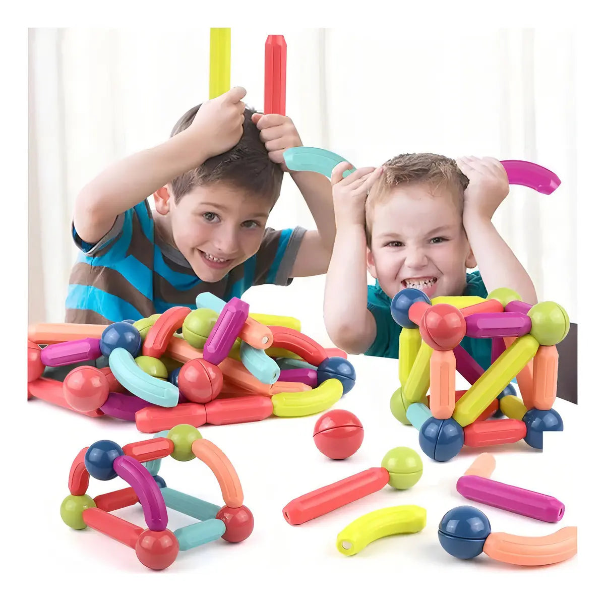 Juego Bloques Construccion Magneticos