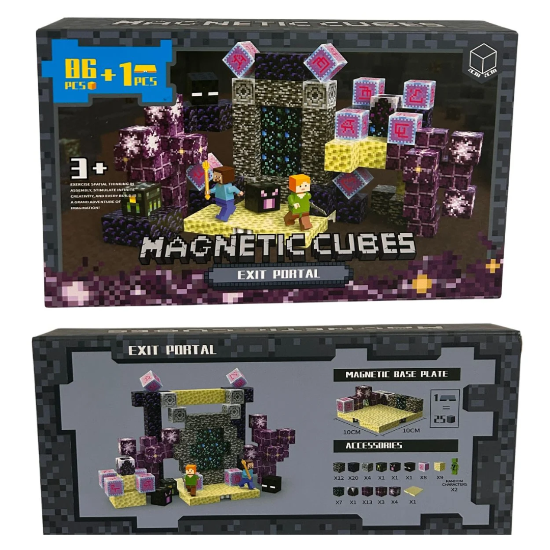 Set Bloques Magneticos De Minecraft