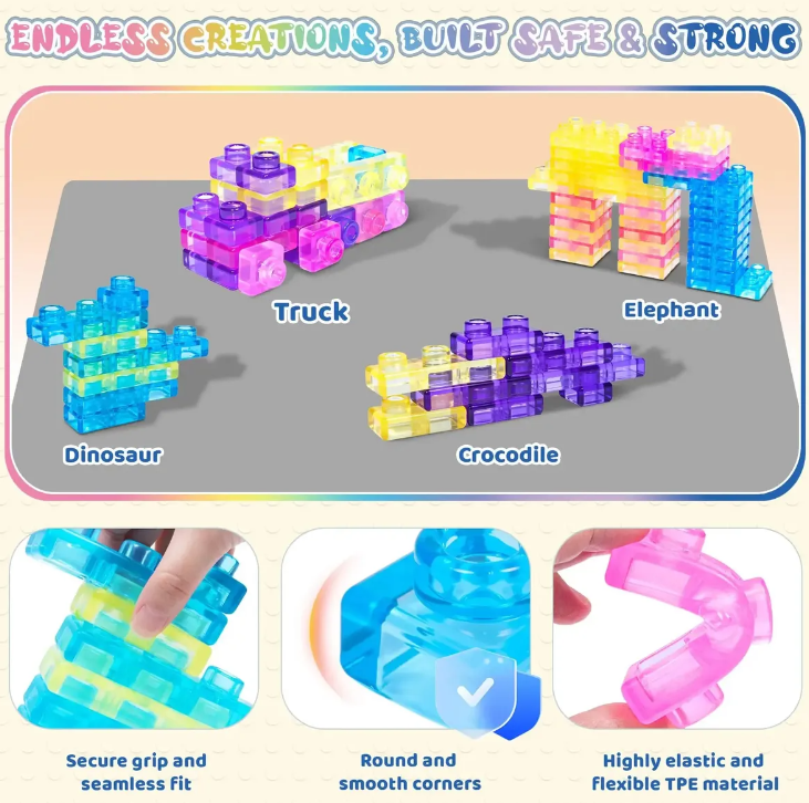 Bloques Lego De Goma Para Ninos