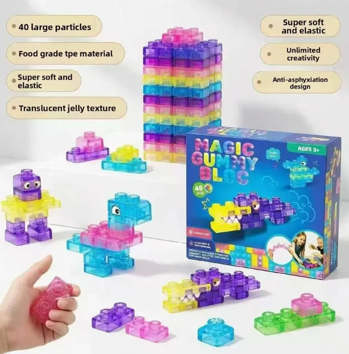 Bloques Lego De Goma Para Ninos