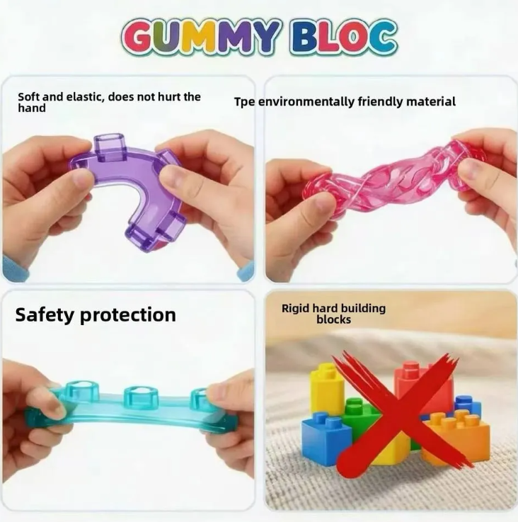 Bloques Lego De Goma Para Ninos