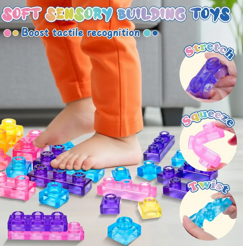 Bloques Lego De Goma Para Ninos