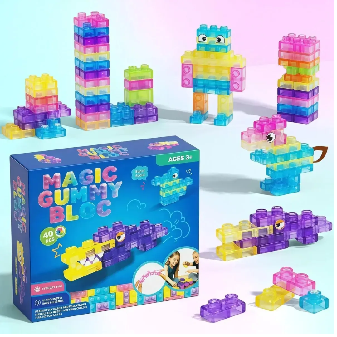 Bloques Lego De Goma Para Ninos